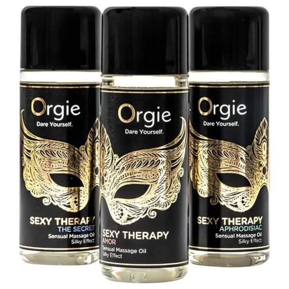 Orgie Sexy Therapy - érzéki masszázsolaj szett (3x30ml)