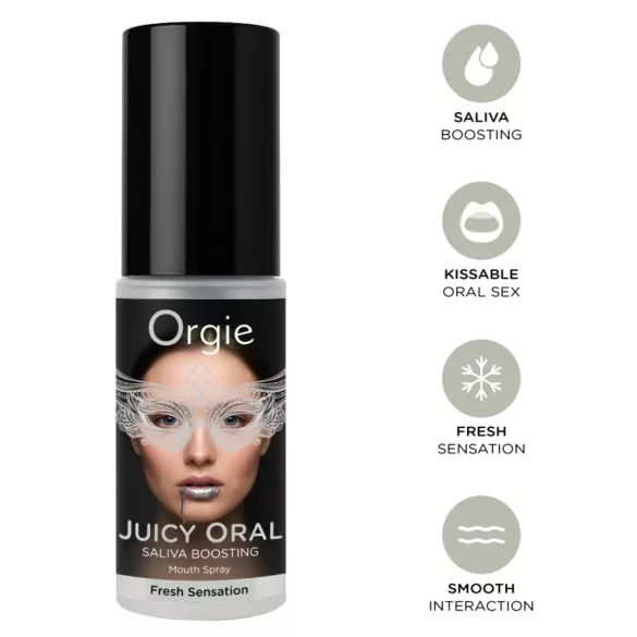 Orgie Juicy Oral - csók- és orál élményfokozó spray (15 ml)