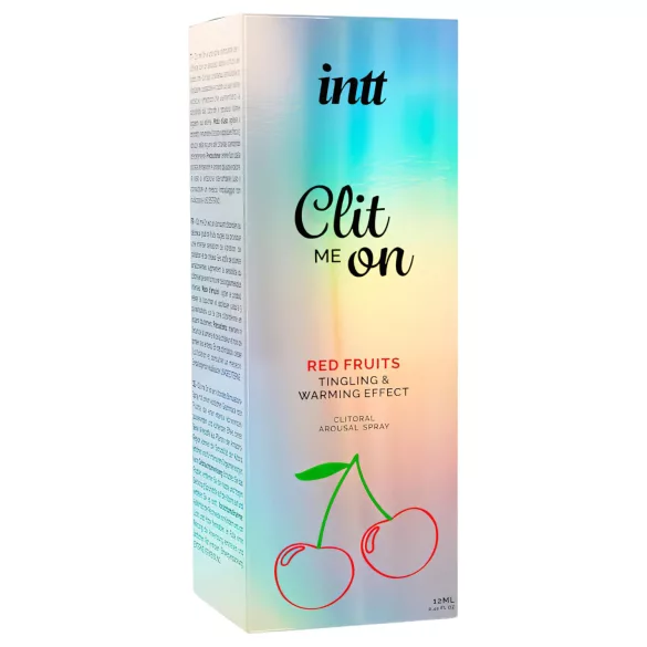 intt Clit Me On - folyékony vibrátor csiklóspray - piros gyümölcs (12ml)