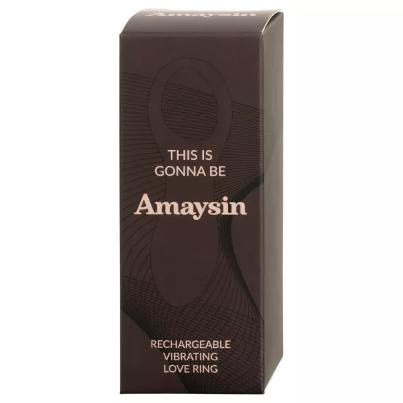 Amaysin - akkus vibrációs péniszgyűrű (kék)