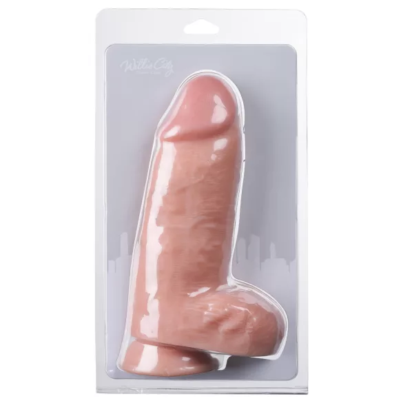 Willie City - vastag élethű dildó (testszínű) - 24,5 cm