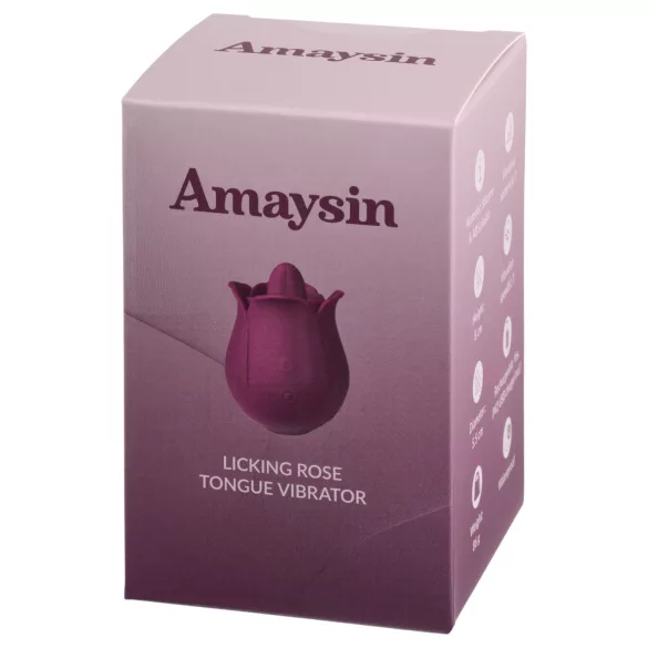 Amaysin - nyelves rózsa csiklóvibrátor (lila)
