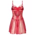 Obsessive Gifty - babydoll és tanga szett (piros)