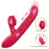 Erospace Sweet Play - 2in1 lökő és csiklóizgató vibrátor (piros)