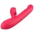 Erospace Sweet Play - 2in1 lökő és csiklóizgató vibrátor (piros)