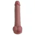 Natural Play - szilikon dildó 24 cm (testszínű)