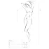Passion BS035 - vállpántos, nyitott necc body (fehér) - S-L
