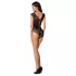 Passion BS064 - nyitott necc body (fekete) - S-L