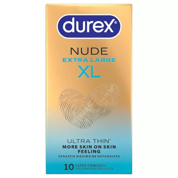 Durex Nude XL - extra nagy óvszer (10 db)