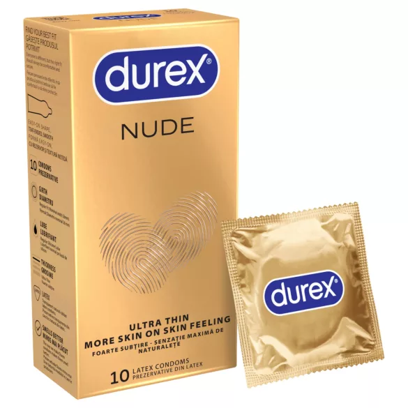 Durex Nude - vékony óvszer (10 db)
