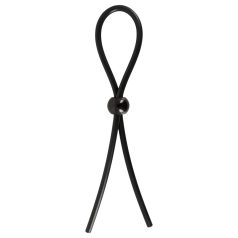 Magic Shiver - állítható péniszgyűrű (fekete)