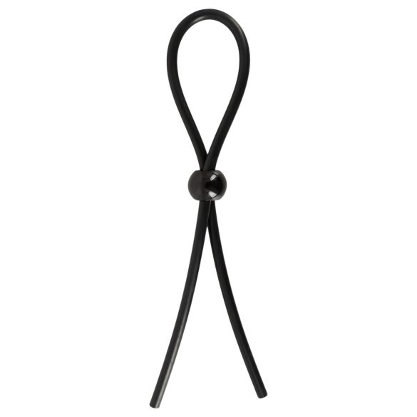 Magic Shiver - állítható péniszgyűrű (fekete)