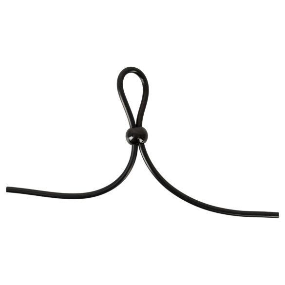 Magic Shiver - állítható péniszgyűrű (fekete)