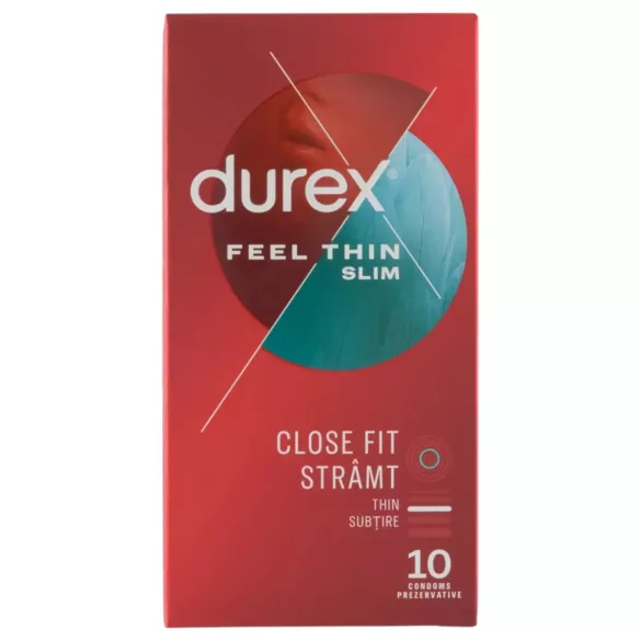 Durex Feel Thin Slim - élethű érzés óvszer (10db)