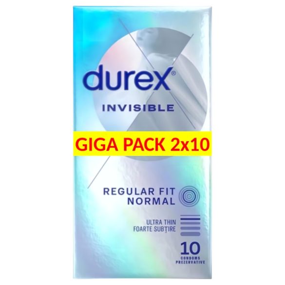 Durex Invisible Regular Fit - vékony óvszer (2x10db)