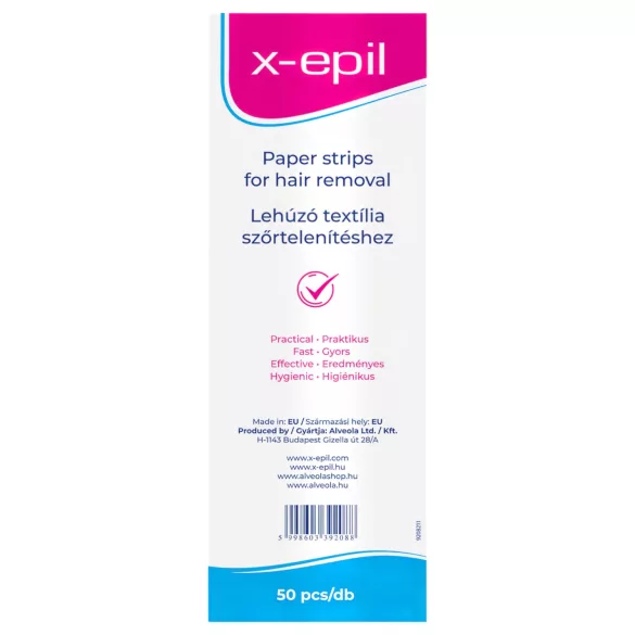 X-Epil - lehúzó textil csíkok (50db)