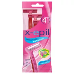   X-Epil - eldobható női borotva szőrtelenítéshez, 2 pengés (4 db)