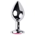 Desirel Pink Jewel M - anál plug (ezüst-pink)