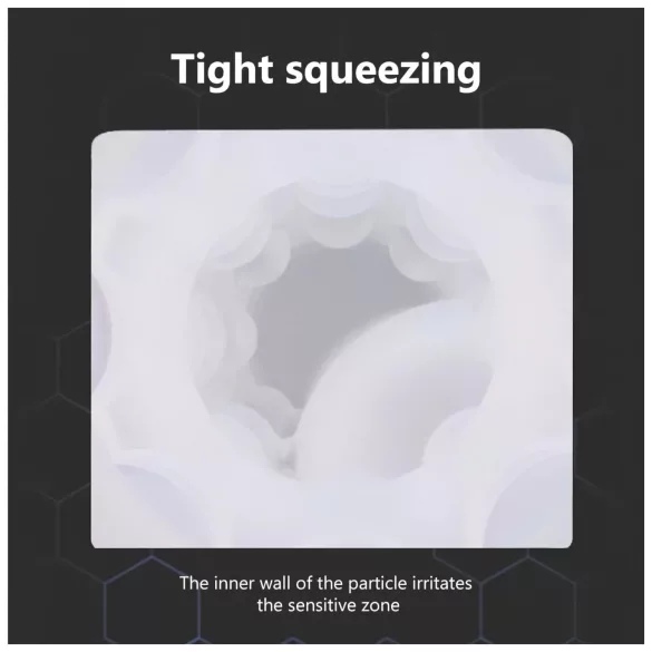 Lonely - szívó, melegítő maszturbátor hangeffektussal (fehér)