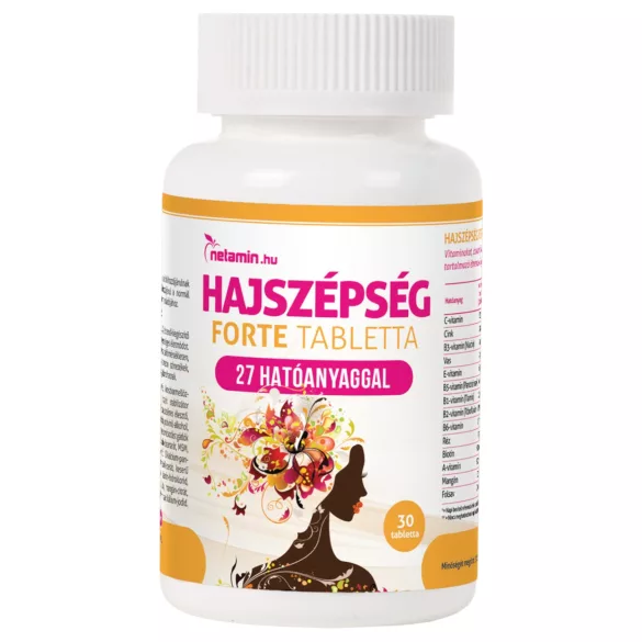 Netamin Hajszépség FORTE - étrend kiegészítő kapszula (30 db)