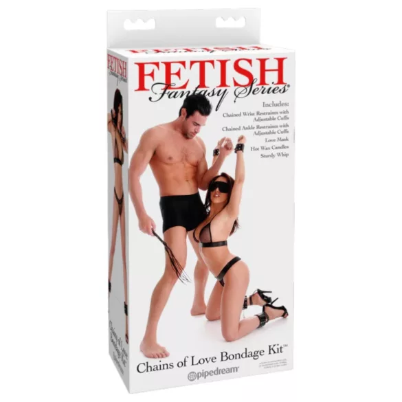 Fetish Fantasy - bondage szett (fekete)