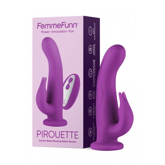 FemmeFunn Pirouette - akkus, rádiós, prémium vibrátor (lila)