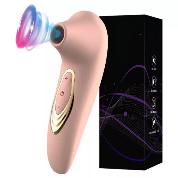 AlvUp - léghullámos csiklóizgató vibrátor (pink)