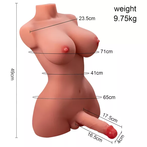 XISE Hermosa Lady Boy - vibrációs torzó lökő funkcióval