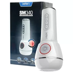   LETEN SM340 - akkus, vibráló, szívó, nyögő maszturbátor férfiaknak