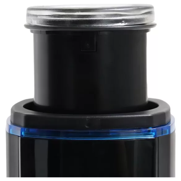 Leten SM320 - nyögő, lökő, melegítő maszturbátor (fekete)