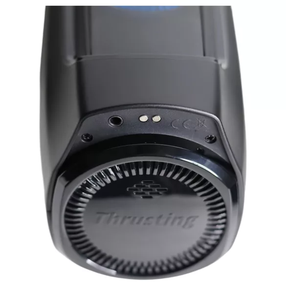 Leten SM320 - nyögő, lökő, melegítő maszturbátor (fekete)