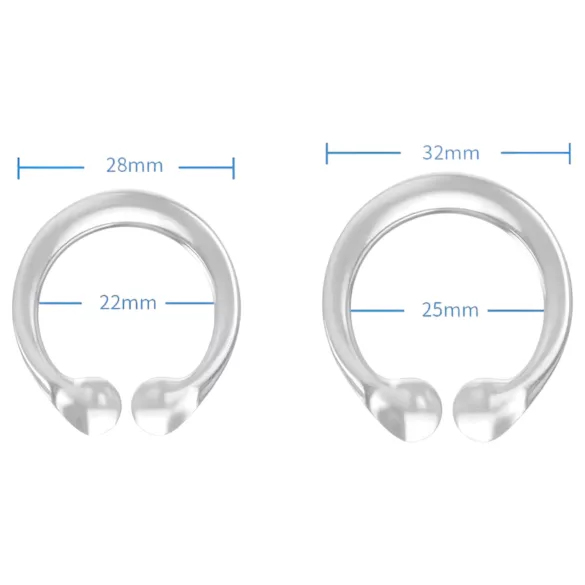 Szilikon makkgyűrű - ejakuláció késleltetéshez (átlátszó)
