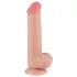 Lovetoy Sliding-Skin - herés kétrétegű dildó - 20,8cm (natúr)