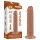 Lovetoy Sliding-Skin - tapadókorongos kétrétegű dildó - 20cm (natúr)
