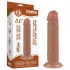 Lovetoy Sliding-Skin - tapadókorongos kétrétegű dildó - 20cm (natúr)