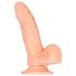 Baile Barbara Mark - élethű, forgó vibrátor - 15cm (natúr)