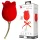 Pretty Love Rose Lover - nyelves 2in1 csikló vibrátor (piros)