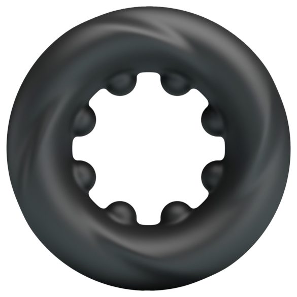 Crazy Bull - stimuláló péniszgyűrű (fekete)