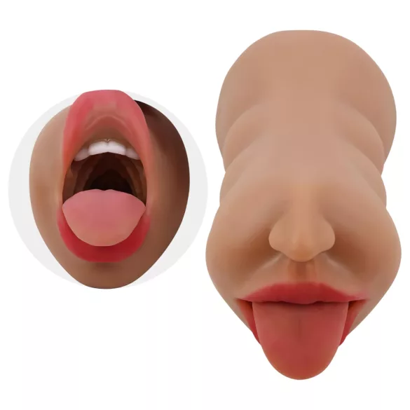 Crazy Bull - száj-és punci maszturbátor (natúr)