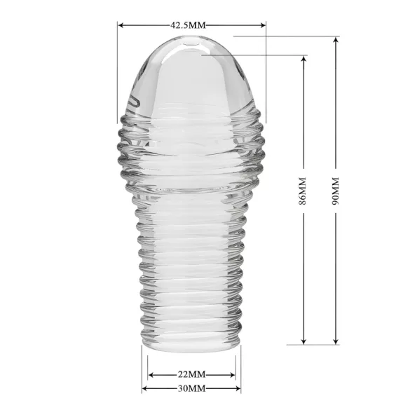 Pretty Love Hoytt - péniszköpeny (áttetsző)