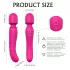 Sex HD Iris - 2 motoros melegítő masszírozó vibrátor (pink)