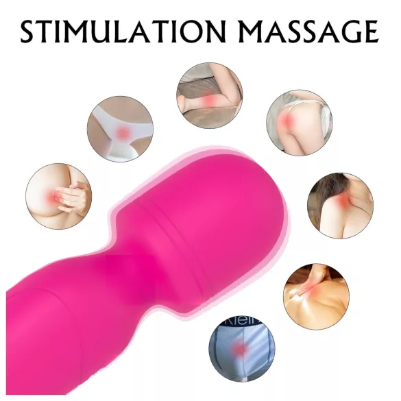 Sex HD Iris - 2 motoros melegítő masszírozó vibrátor (pink)