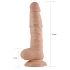 Lovetoy Real Extreme - tapadókorongos dildó - 21cm (natúr)