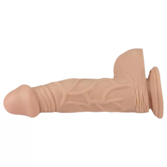 Lovetoy Real Extreme - tapadókorongos dildó - 23cm (natúr)