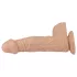 Lovetoy Real Extreme - tapadókorongos dildó - 23cm (natúr)