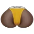 Lovetoy Streetgirl's 12 - művagina torzó és tanga (sötét testszínű)