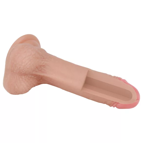 Lovetoy Nature Cock - kétrétegű élethű dildó - 18cm (natúr)