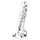 Lovetoy Flawless Clear - tapadókorongos dildó - 19 cm (átlátszó)