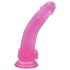 Lovetoy Jelly Studs - tapadókorongos dildó - 20cm (pink)