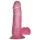 Lovetoy Jelly Studs - tapadókorongos dildó - 15 cm (pink)